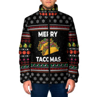 Merry Tacomas Christmas Padded Jacket Xmas Holiday Patterns - Wonder Print Shop