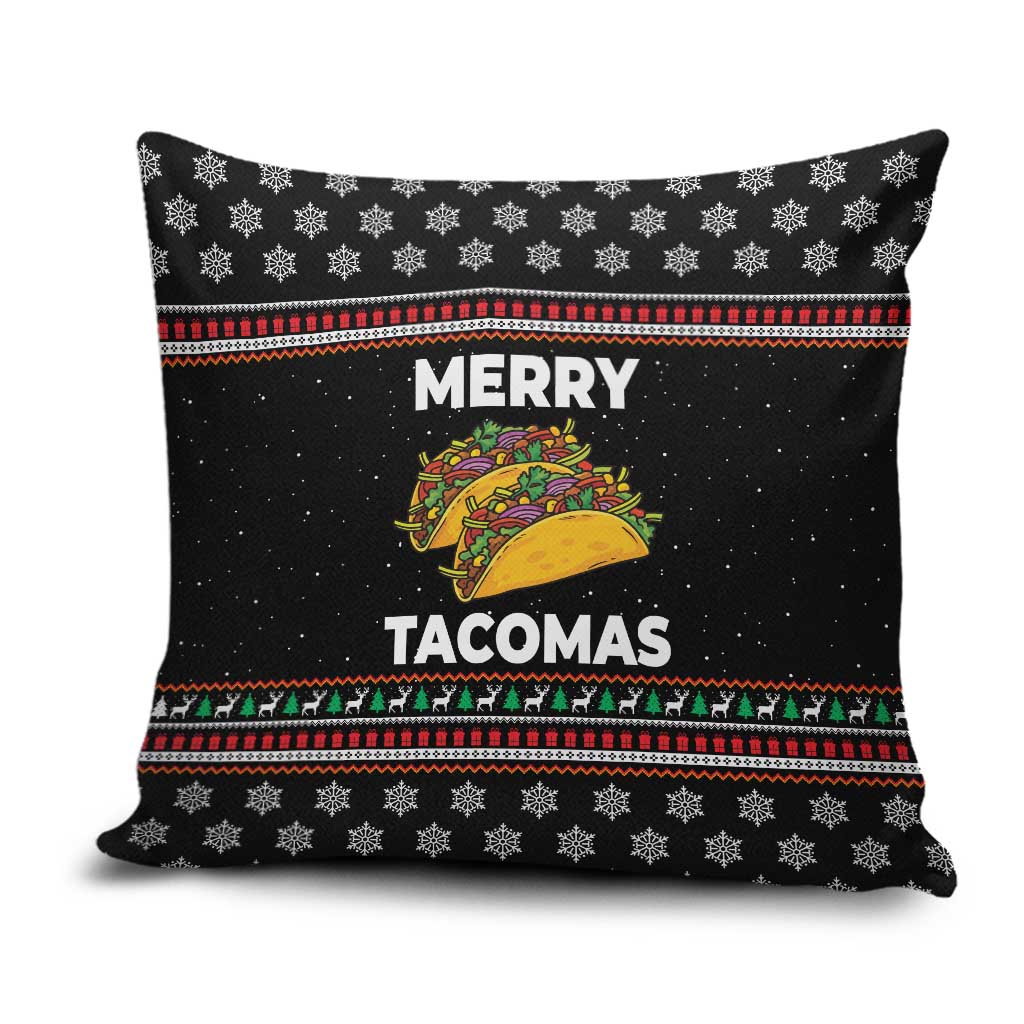 Merry Tacomas Christmas Pillow Cover Xmas Holiday Patterns - Wonder Print Shop