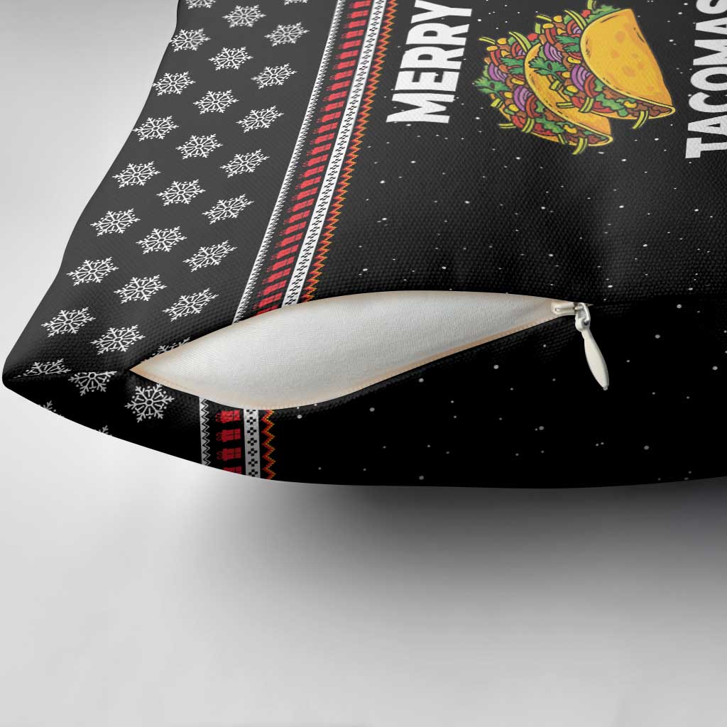 Merry Tacomas Christmas Pillow Cover Xmas Holiday Patterns - Wonder Print Shop