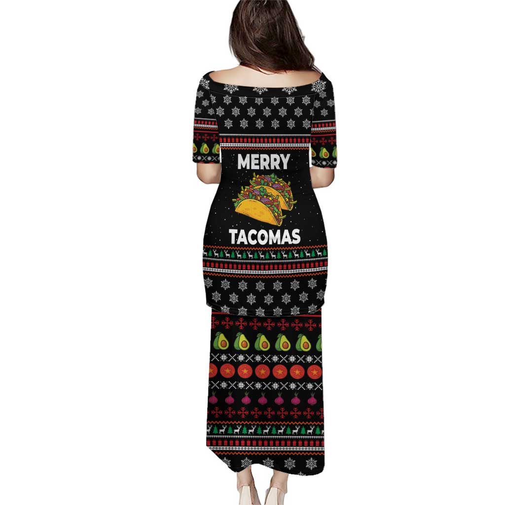 Merry Tacomas Christmas Puletasi Xmas Holiday Patterns - Wonder Print Shop