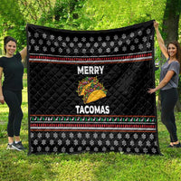Merry Tacomas Christmas Quilt Xmas Holiday Patterns - Wonder Print Shop