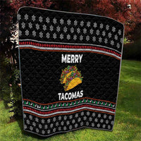 Merry Tacomas Christmas Quilt Xmas Holiday Patterns - Wonder Print Shop