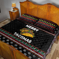Merry Tacomas Christmas Quilt Bed Set Xmas Holiday Patterns - Wonder Print Shop