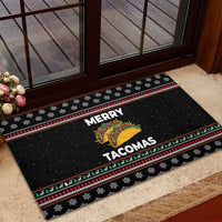 Merry Tacomas Christmas Rubber Doormat Xmas Holiday Patterns - Wonder Print Shop