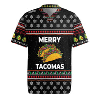 Merry Tacomas Christmas Rugby Jersey Xmas Holiday Patterns - Wonder Print Shop