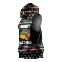 Merry Tacomas Christmas Sleeveless Hoodie Xmas Holiday Patterns - Wonder Print Shop