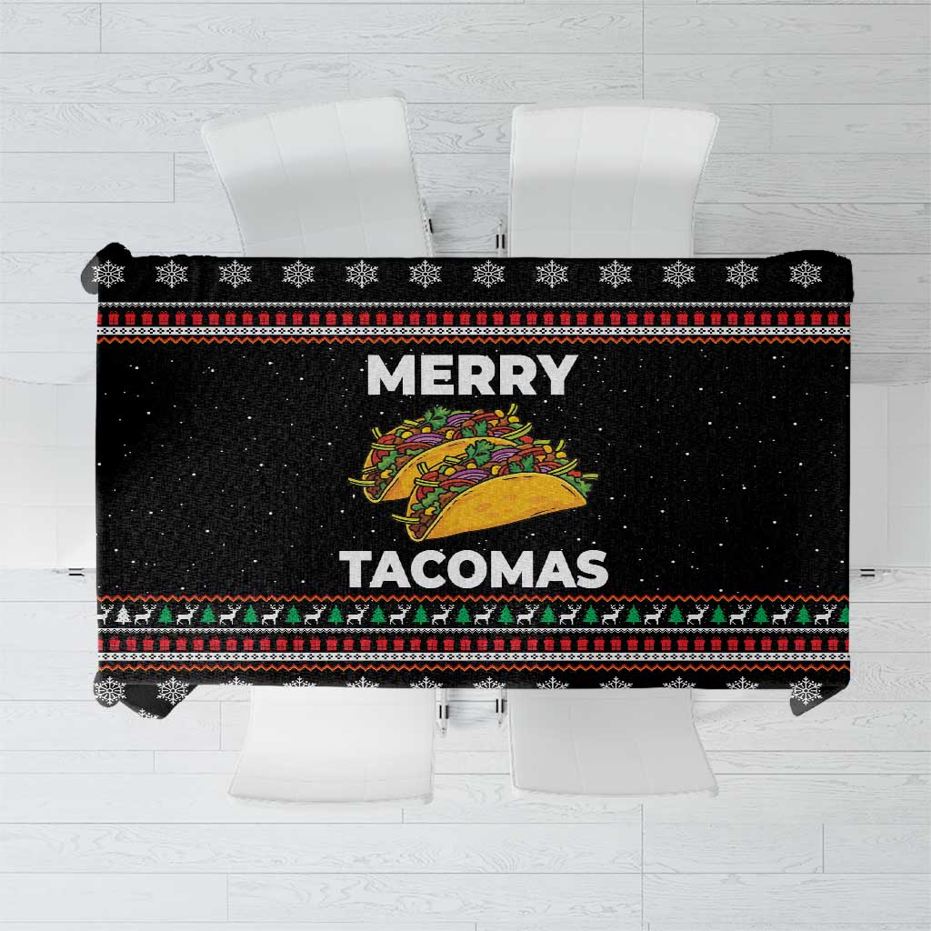 Merry Tacomas Christmas Tablecloth Xmas Holiday Patterns - Wonder Print Shop