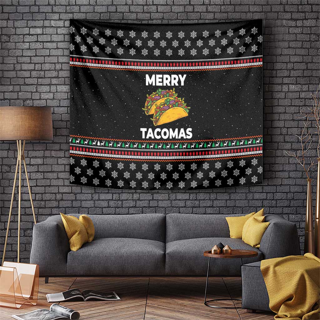 Merry Tacomas Christmas Tapestry Xmas Holiday Patterns - Wonder Print Shop