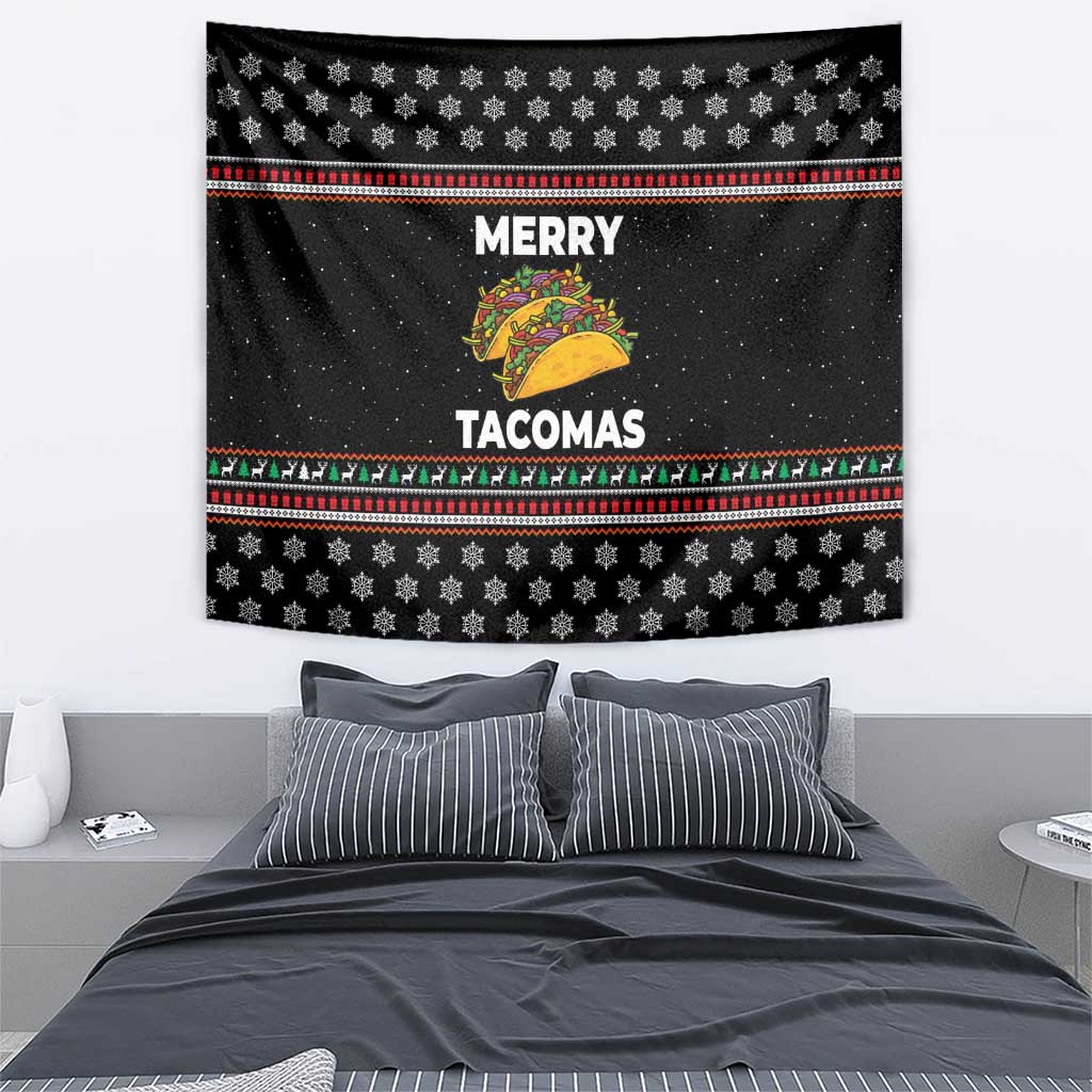Merry Tacomas Christmas Tapestry Xmas Holiday Patterns - Wonder Print Shop