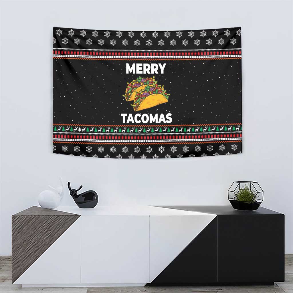 Merry Tacomas Christmas Tapestry Xmas Holiday Patterns - Wonder Print Shop