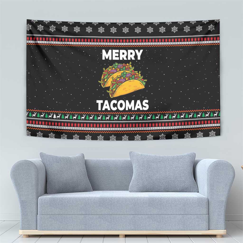 Merry Tacomas Christmas Tapestry Xmas Holiday Patterns - Wonder Print Shop