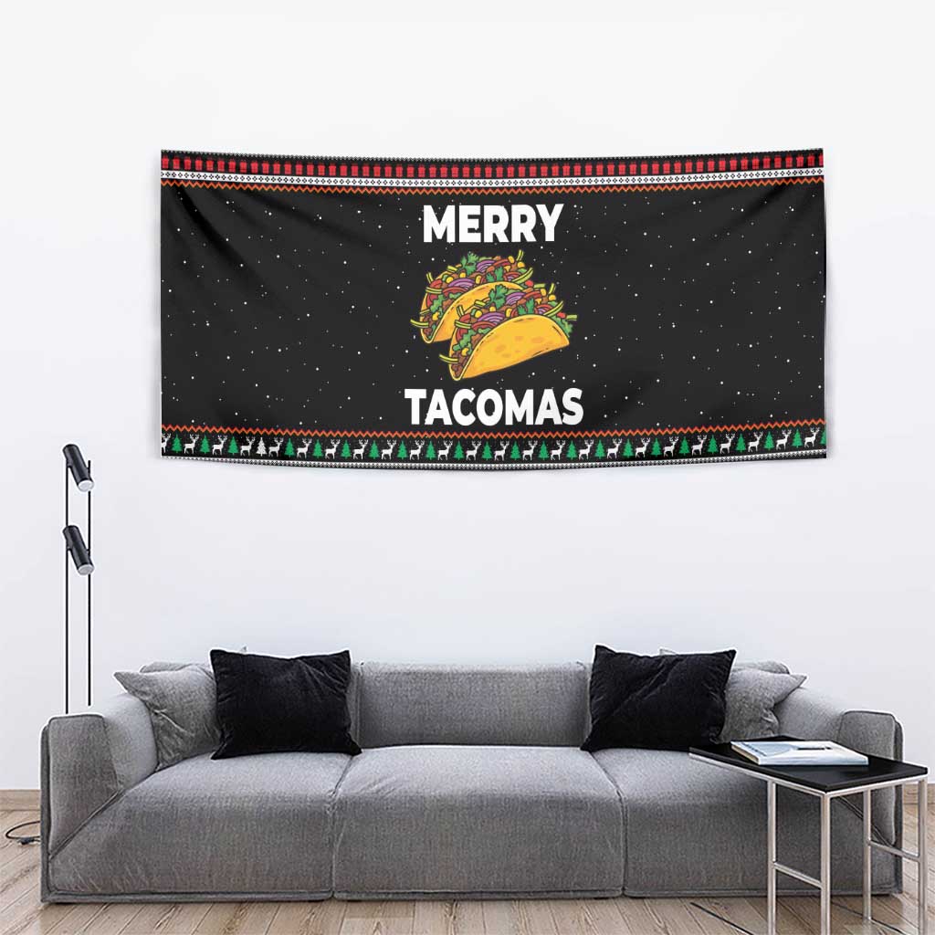 Merry Tacomas Christmas Tapestry Xmas Holiday Patterns - Wonder Print Shop
