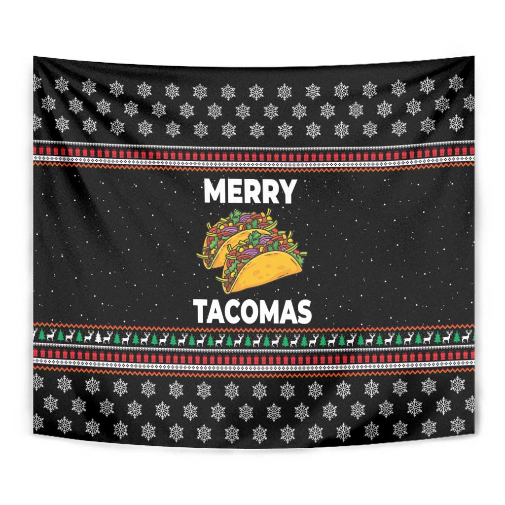 Merry Tacomas Christmas Tapestry Xmas Holiday Patterns - Wonder Print Shop