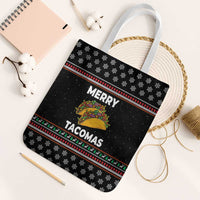 Merry Tacomas Christmas Tote Bag Xmas Holiday Patterns - Wonder Print Shop