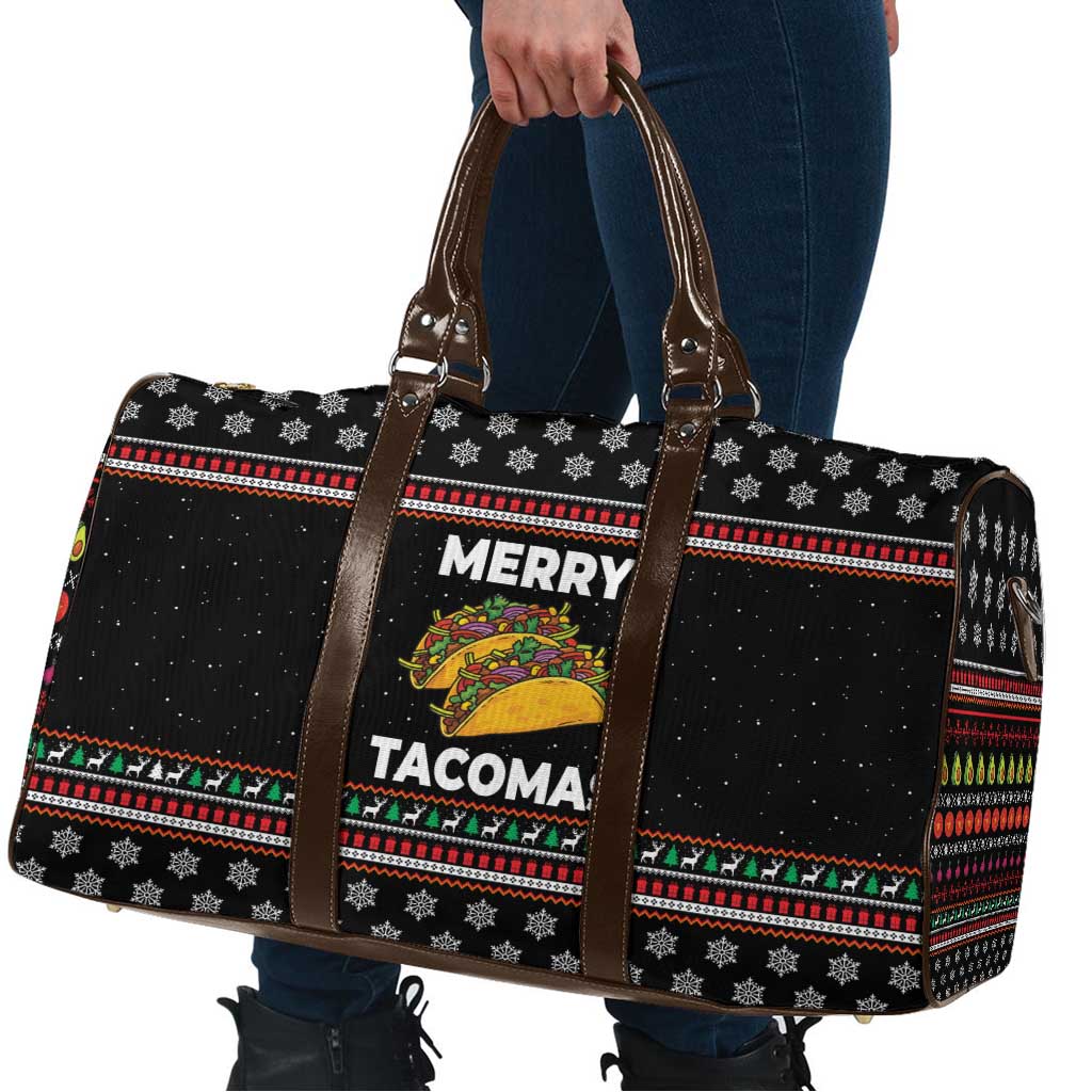 Merry Tacomas Christmas Travel Bag Xmas Holiday Patterns - Wonder Print Shop