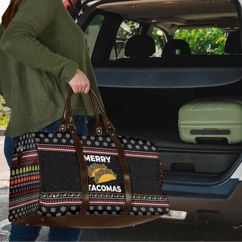 Merry Tacomas Christmas Travel Bag Xmas Holiday Patterns - Wonder Print Shop
