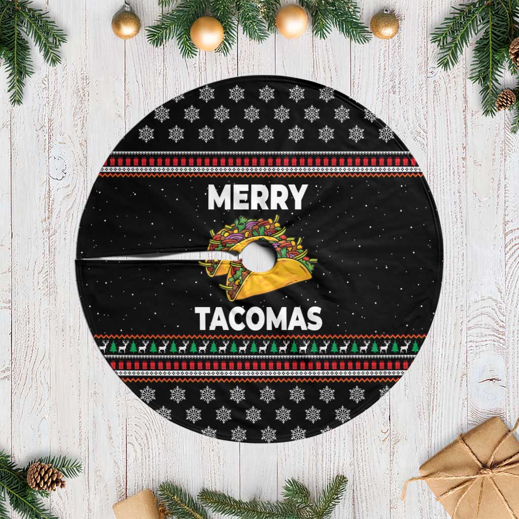 Merry Tacomas Christmas Tree Skirt Xmas Holiday Patterns - Wonder Print Shop