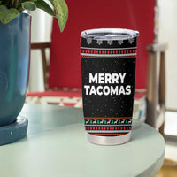 Merry Tacomas Christmas Tumbler Cup Xmas Holiday Patterns - Wonder Print Shop