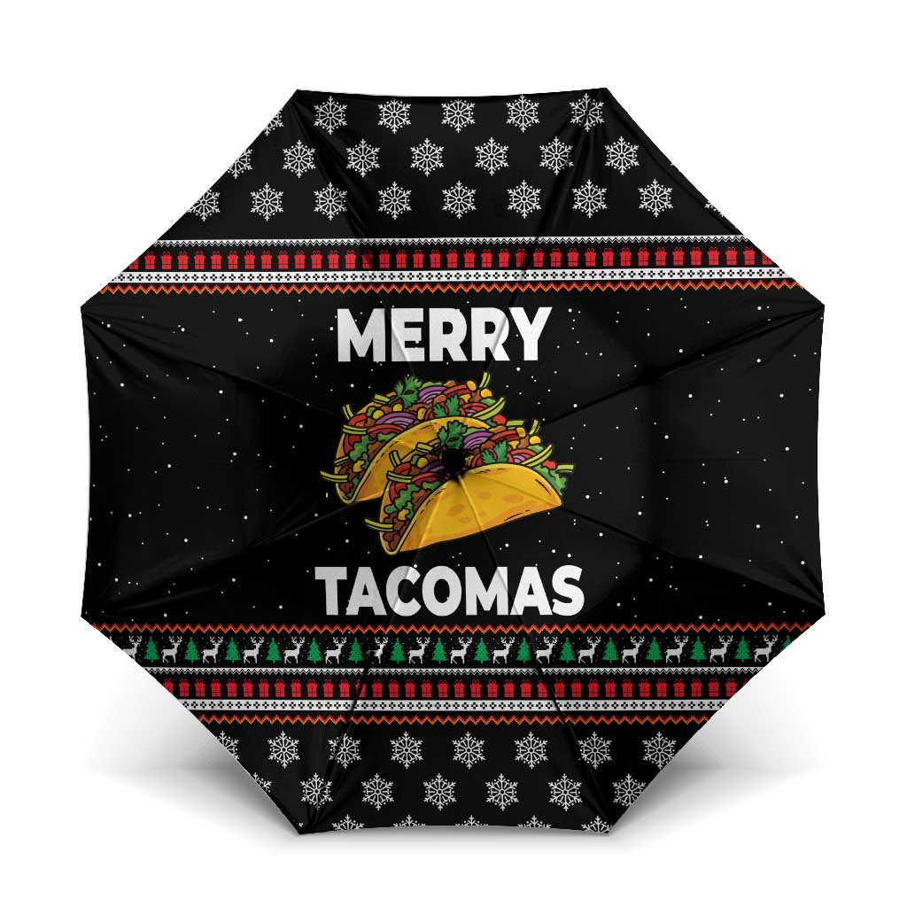 Merry Tacomas Christmas Umbrella Xmas Holiday Patterns - Wonder Print Shop