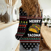 Merry Tacomas Christmas Women Casual Shirt Xmas Holiday Patterns - Wonder Print Shop