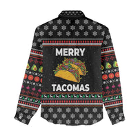 Merry Tacomas Christmas Women Casual Shirt Xmas Holiday Patterns - Wonder Print Shop