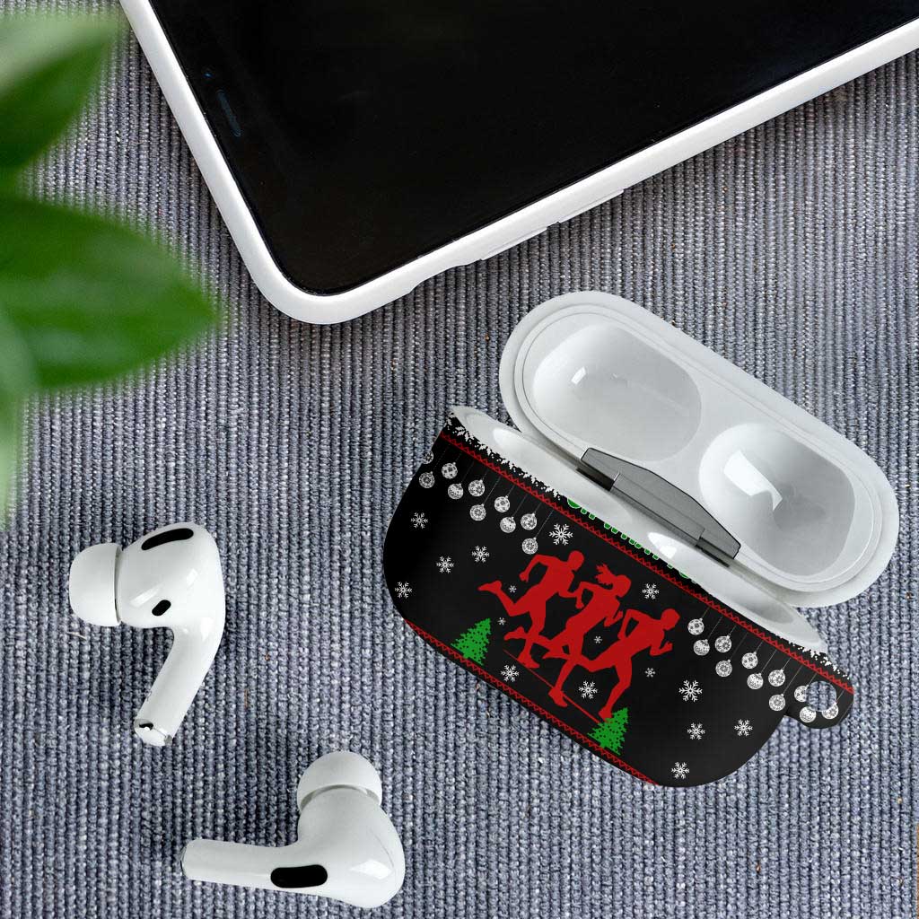 Running Oh What Fun Christmas AirPods Case Xmas Holiday Patterns - Wonder Print Shop