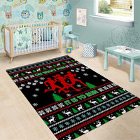Running Oh What Fun Christmas Area Rug Xmas Holiday Patterns - Wonder Print Shop