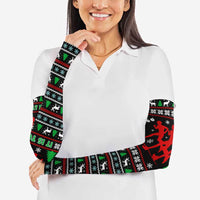 Running Oh What Fun Christmas Arm Sleeves Xmas Holiday Patterns - Wonder Print Shop