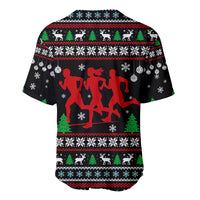 Running Oh What Fun Christmas Baseball Jersey Xmas Holiday Patterns - Wonder Print Shop