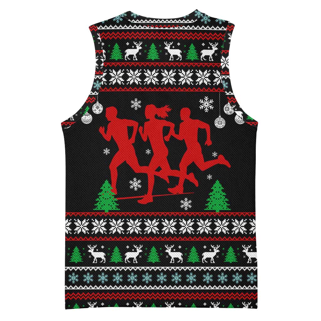 Running Oh What Fun Christmas Basketball Jersey Xmas Holiday Patterns - Wonder Print Shop