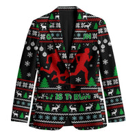 Running Oh What Fun Christmas Blazer Xmas Holiday Patterns - Wonder Print Shop
