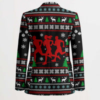 Running Oh What Fun Christmas Blazer Xmas Holiday Patterns - Wonder Print Shop