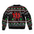 Running Oh What Fun Christmas Bomber Jacket Xmas Holiday Patterns - Wonder Print Shop