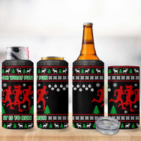 Running Oh What Fun Christmas 4 in 1 Can Cooler Tumbler Xmas Holiday Patterns - Wonder Print Shop