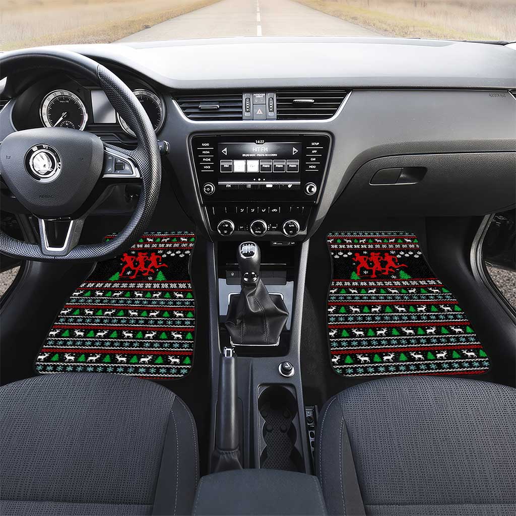 Running Oh What Fun Christmas Car Mats Xmas Holiday Patterns - Wonder Print Shop