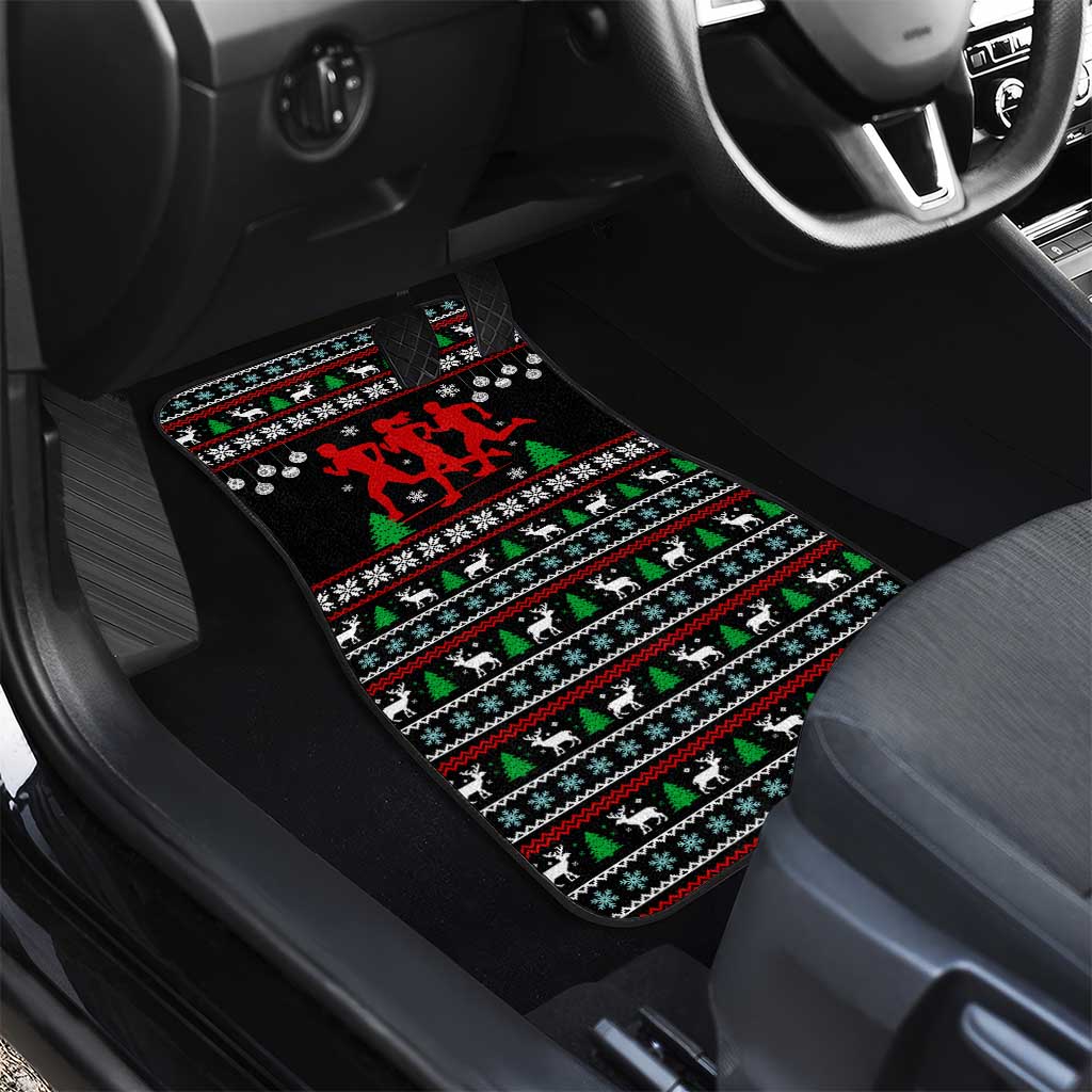 Running Oh What Fun Christmas Car Mats Xmas Holiday Patterns - Wonder Print Shop