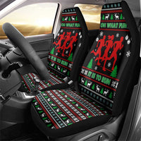 Running Oh What Fun Christmas Car Seat Cover Xmas Holiday Patterns - Wonder Print Shop