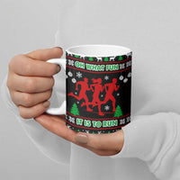 Running Oh What Fun Christmas Ceramic Mug Xmas Holiday Patterns - Wonder Print Shop