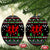 Running Oh What Fun Christmas Ceramic Ornament Xmas Holiday Patterns - Wonder Print Shop