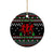 Running Oh What Fun Christmas Ceramic Ornament Xmas Holiday Patterns - Wonder Print Shop