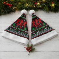 Running Oh What Fun Christmas Santa Hat Xmas Holiday Patterns - Wonder Print Shop