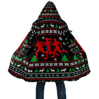 Running Oh What Fun Christmas Cloak Xmas Holiday Patterns - Wonder Print Shop