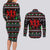 Running Oh What Fun Christmas Couples Matching Long Sleeve Bodycon Dress and Long Sleeve Button Shirt Xmas Holiday Patterns - Wonder Print Shop