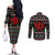 Running Oh What Fun Christmas Couples Matching Off The Shoulder Long Sleeve Dress and Long Sleeve Button Shirt Xmas Holiday Patterns - Wonder Print Shop