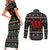 Running Oh What Fun Christmas Couples Matching Short Sleeve Bodycon Dress and Long Sleeve Button Shirt Xmas Holiday Patterns - Wonder Print Shop