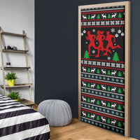 Running Oh What Fun Christmas Door Cover Xmas Holiday Patterns - Wonder Print Shop