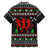 Running Oh What Fun Christmas Family Matching Off Shoulder Maxi Dress and Hawaiian Shirt Xmas Holiday Patterns - Wonder Print Shop