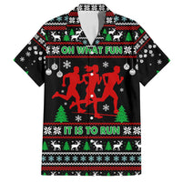Running Oh What Fun Christmas Family Matching Puletasi and Hawaiian Shirt Xmas Holiday Patterns - Wonder Print Shop