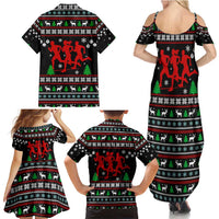 Running Oh What Fun Christmas Family Matching Summer Maxi Dress and Hawaiian Shirt Xmas Holiday Patterns - Wonder Print Shop
