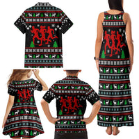 Running Oh What Fun Christmas Family Matching Tank Maxi Dress and Hawaiian Shirt Xmas Holiday Patterns - Wonder Print Shop